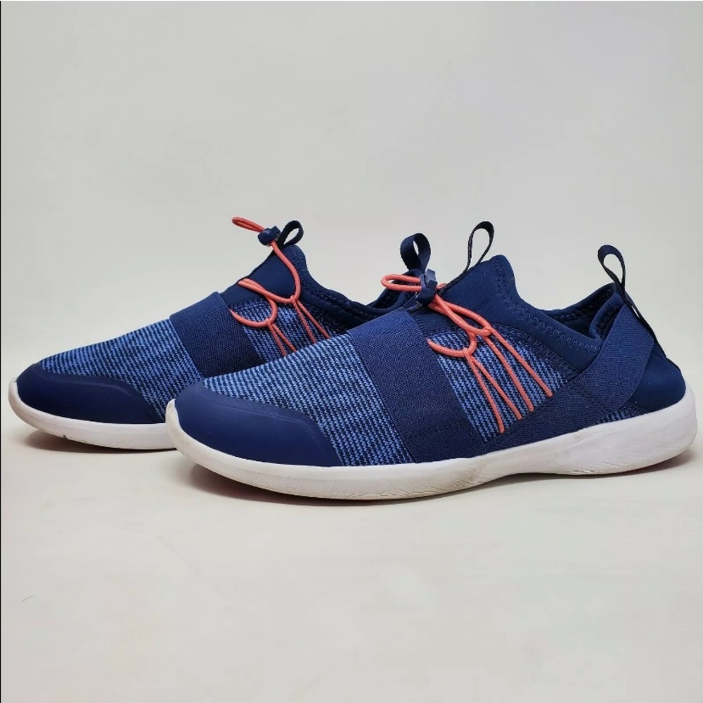Vionic Alaina II Slip On Sneakers Blue/Coral Size 8.5